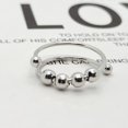 thumbnail image 4 of Silver Adjustable Rings Anxiety Ring Anti Worry Bead Rings Ring Gift For Women Men GirlsThe Best Gift for A Loved One, 4 of 8