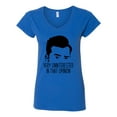 thumbnail image 2 of Wild Bobby, Uninterested in Opinion Schitt's David Quote, Pop Culture, Women Standard V-Neck Tee, Royal, Large, 2 of 4