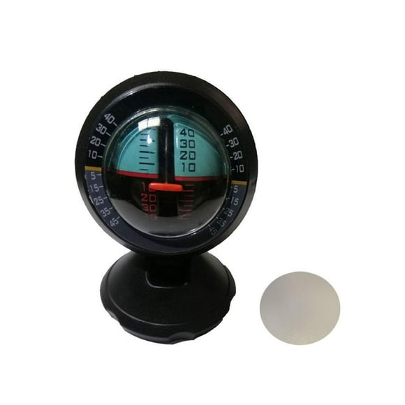 Black Car Balancer Angle Tilt Indicator Level Inclinometer Slope Gauge Meter K5J O5X7