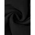 thumbnail image 5 of INSPIRE CHIC Women's Fall Dresses Chiffon Cape Overlay Crewneck Asymmetric Ruffle Formal Shift Midi Dress for Wedding Guest S Black, 5 of 6