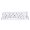 thumbnail image 2 of Mechanical Keyboard 68 Keys Three Modes RGB Backlight 1800mAh Battery N Key Rollover White Mechanical Gaming KeyboardBrown Switch, 2 of 11