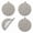 Light Gray, variant on Round Quilted Pot Holders Set, Heat Resistant Cotton Hot Pads with Hanging Loops for Kitchen Cooking Baking, 4 Pack