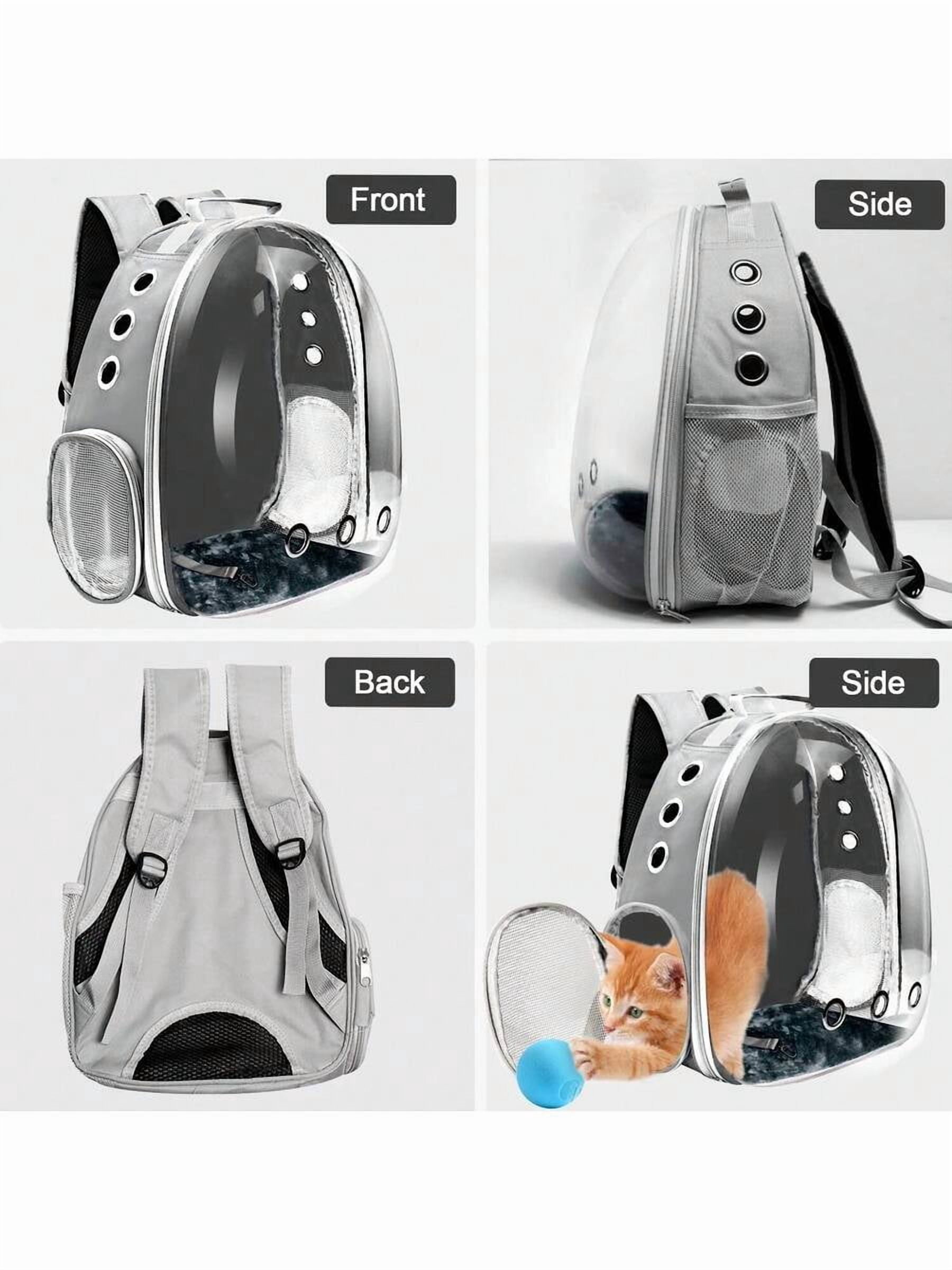 Cat Backpack, Pet Bubble Backpack, Pet Capsule Backpack, Small Space Pet Travel Bag, Waterproof And Breathable Pet Harness Approved By The Airline,Suitable For Travel,Hiking,Walking And Outdoor Use
