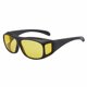 thumbnail image 5 of 2-Pack Yellow Lens Black Sunglasses Covers for Glasses, Compatible with Reading Glasses, 5 of 5