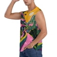 thumbnail image 3 of Haiem Men's Retro Futuristic Landscape Print Tank Tops Summer Sleeveless Cut Off Workout T-Shirts Fitness Vest Athletic Undershirts-X-Large, 3 of 8