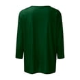 thumbnail image 5 of Lixiuxyad Women T-Shirt Women's Basic Crew Neck Short Sleeve Casual T Shirt Soft Comfortable Everyday Top Stylish Solid Color Tee For Ladies,Green, 5 of 5