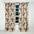thumbnail image 2 of Designart "Rustic Romance In Lace V" Floral Blackout Curtain Panels, 2 of 4