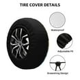 thumbnail image 4 of Easygdp Different Construction Site Vehicles Wheel Sun Guard, Spare Tire Cover,Universal Trailer Suv Truck Camper Travel,Easy To Install And Remove -15 Inch, 4 of 9