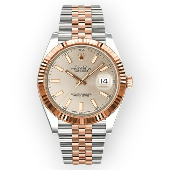 Pre-Owned Rolex Datejust II 126331 41mm Sundust Index Dial Two Tone Jubilee