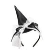 thumbnail image 1 of Diadema de sombrero de bruja, tocado, decoración de cosplay, recuerdo de fiesta, sombrero de bruja, cabello Blanco, 1 of 9