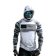 thumbnail image 6 of Sun Shirt with Hood Men Breathable Fishing Long Sleeve Sun Protection Summer Lightweight UV Hoodie, 4XL, 6 of 7