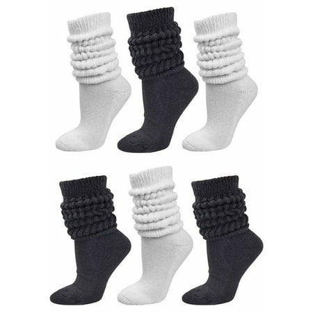 Black & White All Cotton 6-Pack Extra Heavy Super Slouch (Best Shocks For Heavy Hauling)