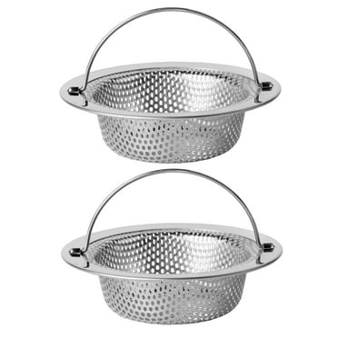 MR.Siga Kitchen Sink Drain Strainer, Stainless Steel Food Catcher , 4.33" Diameter,2 Pack