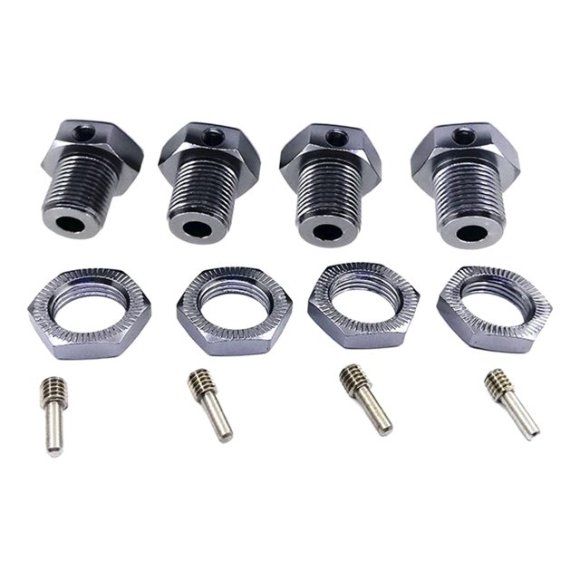 de Fijación de con Tuercas Hexagonales de 17 Mm para Bujes de Rueda 5353 para - Titanio CUTICAT Tuercas de cubo de rueda de coche RC