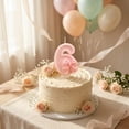 thumbnail image 4 of Decorative Birthday Number Candle Cartoon Style Cake Topper for Anniversary Events Party Supplies Number 6, 4 of 5