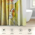 thumbnail image 3 of 4 Pcs Bathroom Sets with Shower Curtain and Rugs, Red Gold Vintage Fancy, Bathroom Decor Music Winter Diamond Golden Shower Curtain Sets for Bathroom Decor, 3 of 4