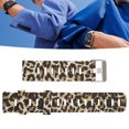 thumbnail image 6 of M Buder Silicone Band Compatible for Amazfit GTR 3 / GTR 2 / Bip S / Bip U, 20mm Replacement Elastic Sport Strap Bracelet, Leopard Pattern (Unisex), 6 of 9