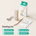 thumbnail image 7 of Aecooly Slim Portable Fan, Thin Handheld Fan, USB Rechargeable Mini, Personal [24H Max Cooling Time], Battery Powered Small Foldable Pocket for Travel, Summer, Gifts for Women&Men, Girls -Beige, 7 of 7