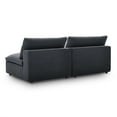 thumbnail image 3 of Modway Commix Down Filled Overstuffed 2-Piece Armless Sectional Loveseat in Gray, 3 of 6