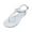 White, variant on Jelly Sandals for Women Pearl Open Toe Flip Flops Summer Flat Beach Rain Shoes, 37