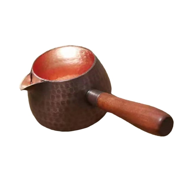 pitrice Copper Tea Kettle for Stovetop 300ml Tea Kettle Hammered for Kitchen Outdoor Style C Style C