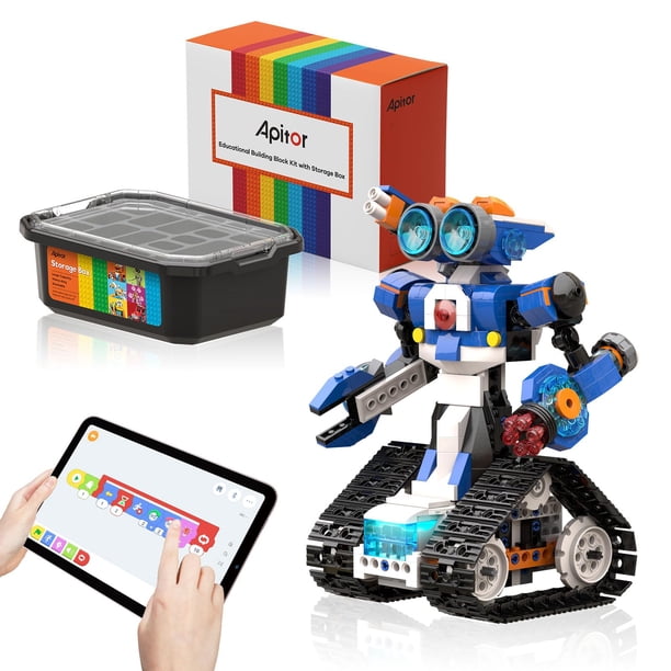 Kit educativo STEM programable Robot Apitor J 6 en 1 con almacenamiento