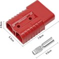 thumbnail image 4 of Conector Anderson de 2 piezas, 175 A, 600 V, rojo, terminal de cable de enchufe, alimentación de batería, 4 of 5