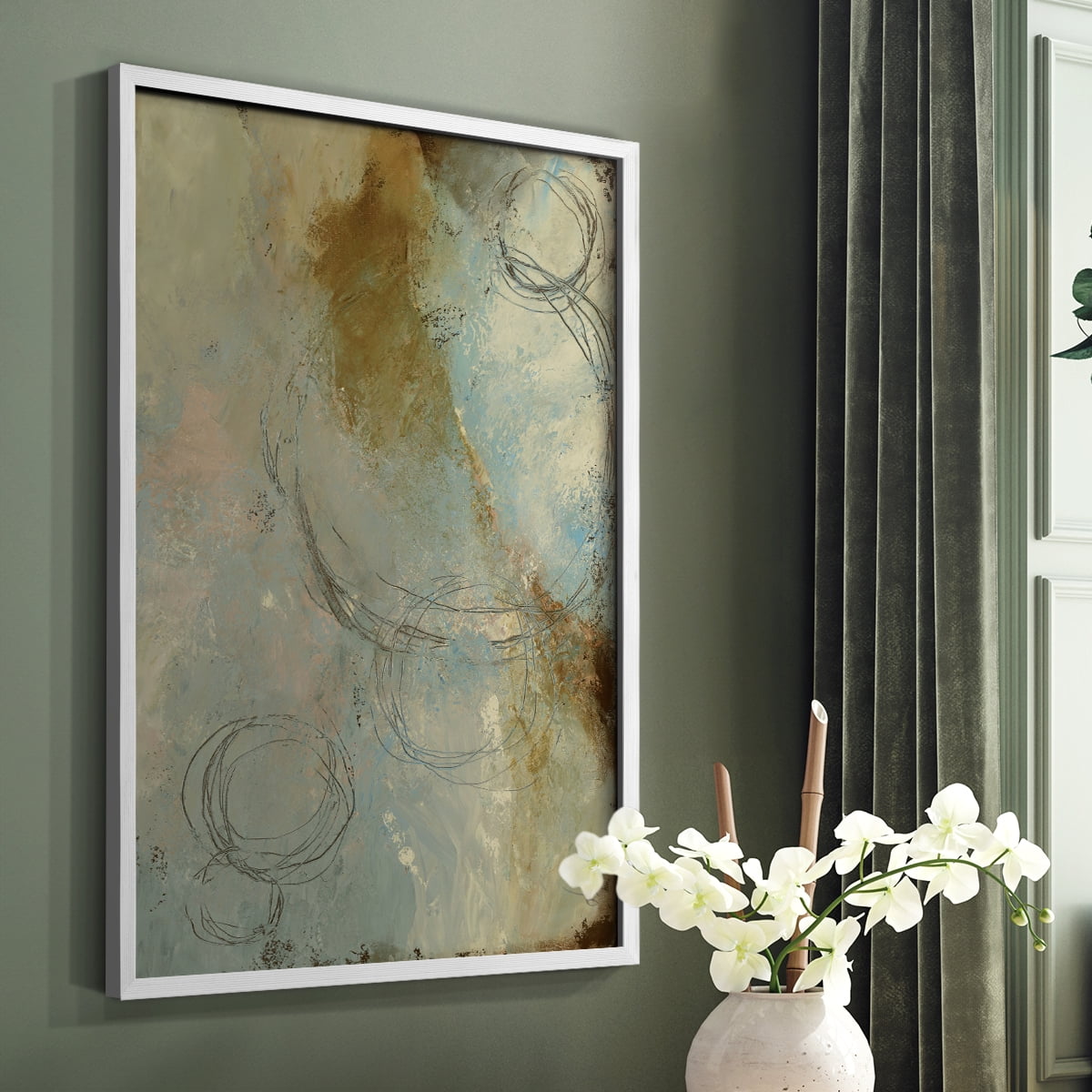 Zen Path I Framed Print - Solid Wood in Single Picture Frame Solid Wood 2 Framed Print