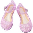 thumbnail image 1 of 1 Paire de Chaussures en Gelée Pailletée pour Filles Sandales de Princesse Sandales à Boucle Accessoires de Costumes de Cosplay, 1 of 5