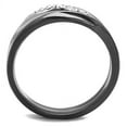 thumbnail image 2 of Two Tone IP Light Black (IP Gun) Stainless Steel Ring with Top Grade Crystal in Clear for Women Clear Stone Color Style TK1340PJ Size 8, 2 of 3