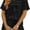 Black, variant on Wrongduck Women's Summer Romper Loose Fit Ribbed Shorts Jumpsuit Casual Short Sleeve One Piece Outfit with Drawstring Waist and Pockets 2026