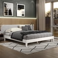 thumbnail image 3 of Pemberly Row Modern / Contemporary King White Wood Platform Bed, 3 of 11