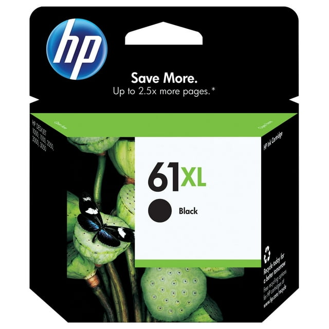 HP 61XL Black High Yield Original Ink Cartridge (CH563WN)