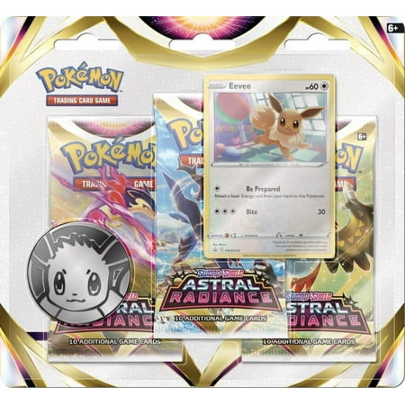 Pokémon Trading Card Games SAS10 Astral Radiance 3pk Blister - Eevee