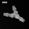 thumbnail image 3 of Conector en T de plástico con barbilla, con forma de Y, para manguera de 5/16" de diámetro exterior para manguera de refrigeración de agua de 6.5mm, 2 piezas, 3 of 5