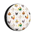 thumbnail image 1 of Lukts Drôle de Poulet pour Housses de Pneus, Imperméable, Anti-Poussière, Ajustement Universel pour Remorques & SUV - Protection Ultime en un-16 Pouces, 1 of 6