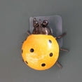thumbnail image 2 of Arte de pared de jardín de metal, juego decorativo de 4 lindas esculturas de pared para exteriores de mariquitas, decoración de jardín de primavera, arte de patio de metal al aire libre, 2 of 5
