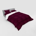 thumbnail image 3 of Ambesonne Damask Bedding Set 3 Pcs, Medieval Rococo Swirls Art, Twin XL, Maroon Dark Magenta, 3 of 3