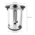 thumbnail image 2 of 12L Coffee Urn Maker Office Commercial Hot Water Stainless Steel Automatic Coffee Brewing Machine, 2 of 11