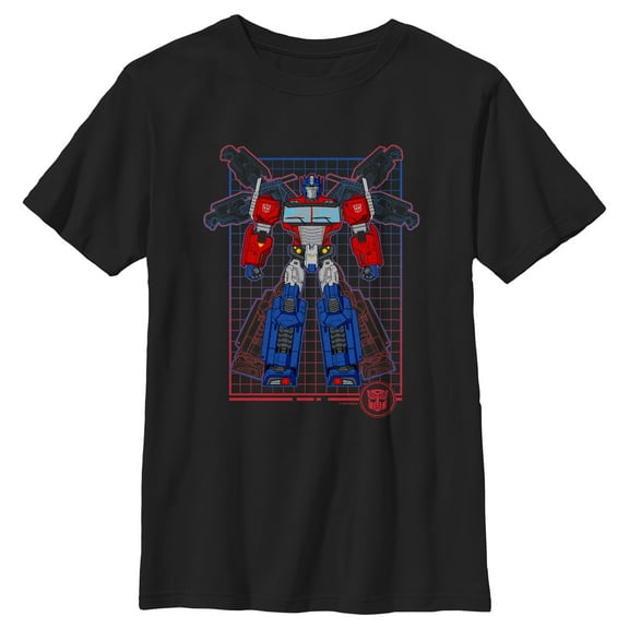 Boy's Transformers Optimus Prime Grid Graphic T-Shirt