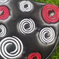 thumbnail image 2 of braveheart Mallet Putter Cover Magnetic Closure Half Round Golf Headcover PU Black, 2 of 9