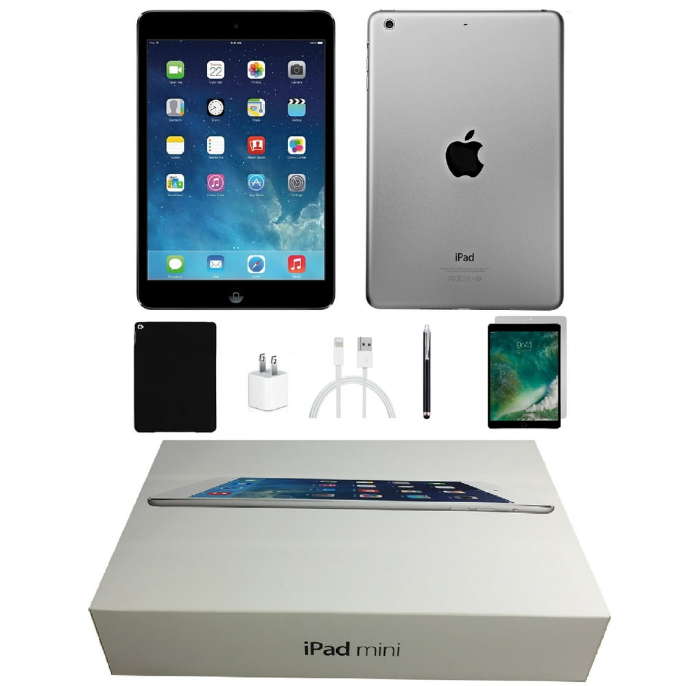 Open Box Apple iPad Mini 4 16GB Space Gray WiFi Only Bundle