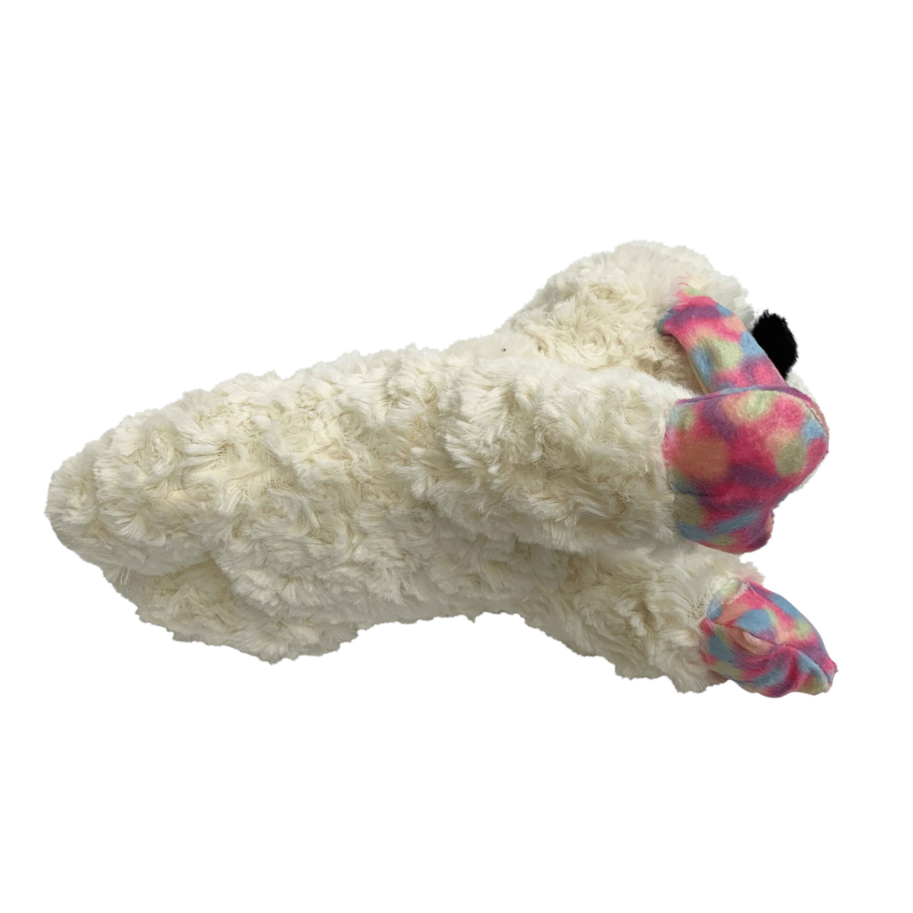 Multipet Medium Lamb Chop Dog Toy, Size 12 inches, Pastel Colors