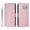 Pink, variant on Flip Case for Samsung Galaxy S6 Edge RFID Blocking Magnetic Clasp Wallet Case with 3 Card Slots and Kickstand Function