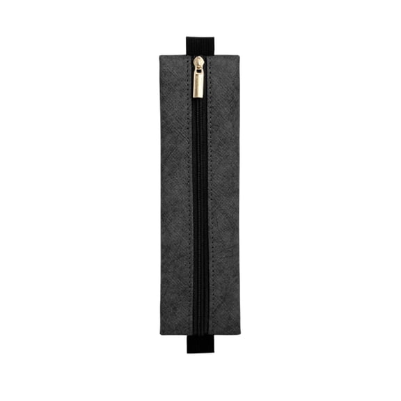 Under $5 1 Pcs Small Pencil Case Pouch, Portable Canvas Pen Bag, Pencil Pouch with Zipper for Work Or Travel, Black