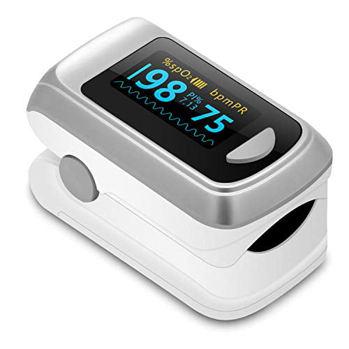 OLED Finger Tip Clamp Pulse Oximeter Blood Oxygen SpO2 Meter Heart Rate Monitor 