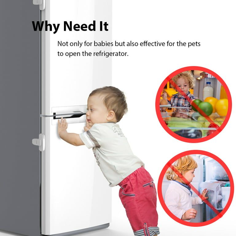 Lock Locks Refrigerator Fridge Door Cabinet Safety Kids Child Freezer  Adults Drawer Mini Baby Cabinets Children
