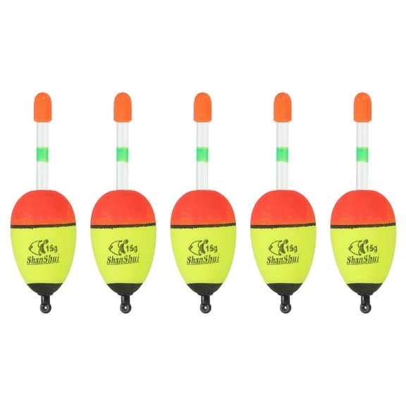 EVA 0.5oz Fishing Bobbers Float, Yellow, 5 Pack