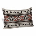 thumbnail image 2 of Beige Boho Pillow Covers 16"x24", Vintage Ethnic Tribe Retro Abstract Art Soft Brushed Microfiber Breathable Throw Pillow Covers, Pillowcase with Zipper for Couch Sofa Bedroom Living Room, 2 of 9