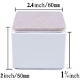 thumbnail image 2 of Bed Risers Furniture Risers Add 2 Inch Height, Solid Steel Support 10000 Pounds, Table Riser, Chair or Sofa Riser, Set of 4 Furniture Riser（black）, 2 of 5